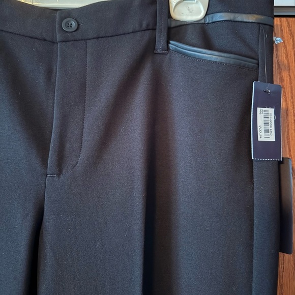 NWT NYDJ Trousers Black Lift Tuck Technology Sz 14 Knit Pants Front Pockets - Picture 2 of 16